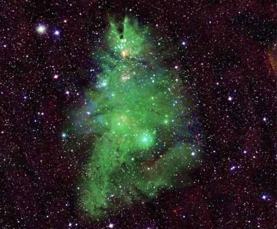 La NASA publica imagen del ‘árbol de Navidad’ formado por estrellas